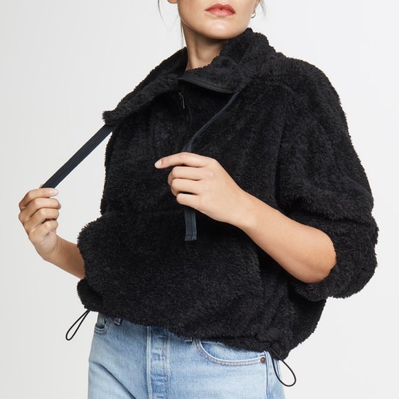 Free People Jackets & Blazers - [Free People] Movement Big Sky Pullover Zip Black